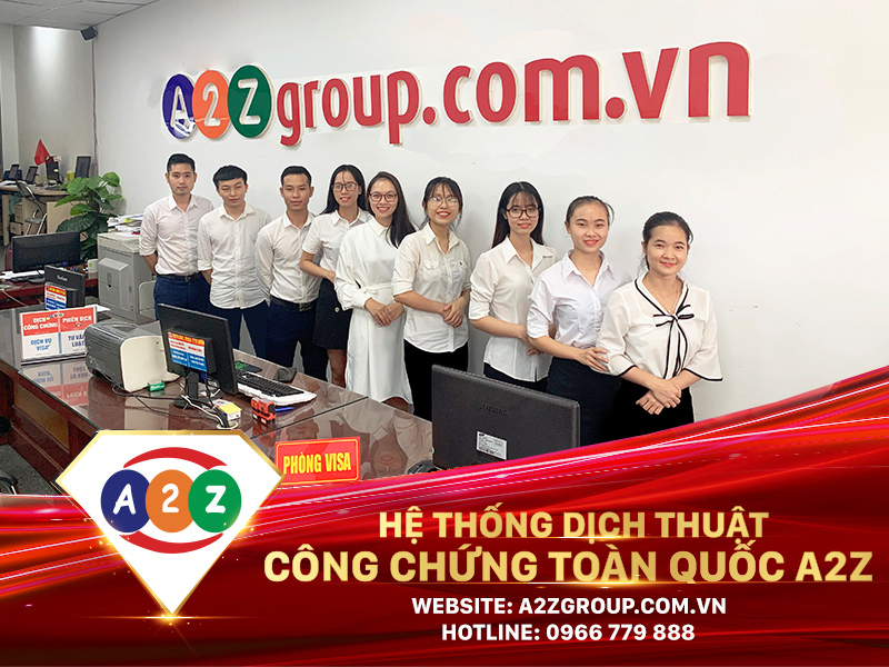 Dịch Thuật Công Chứng Nhà Nước tại A2Z Huyện Phú Giáo